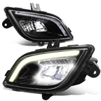 2018-2022 Freightliner Cascadia 3D Full LED Fog Lights Black