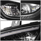 2018-2022 Freightliner Cascadia 3D Full LED Fog Lights Black