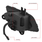 2018-2022 Freightliner Cascadia 3D Full LED Fog Lights Black