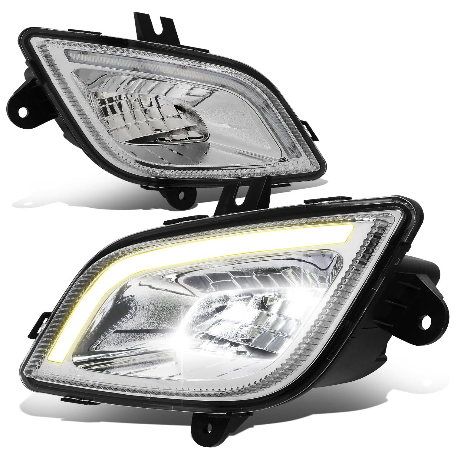 2018-2022 Freightliner Cascadia 3D Full LED Chrome Fog Lights