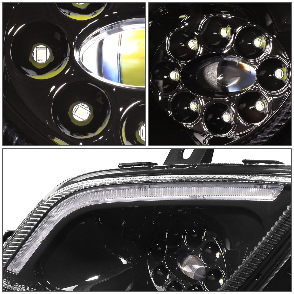 18-22 Freightliner Cascadia 3D Projector Full LED Fog Lights Black