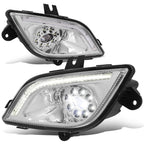 2018-2022 Freightliner Cascadia 3D Projector Full LED Fog Lights Chrome