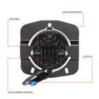 2011-2022 Kenworth T680 Projector Full LED Fog Lights Black