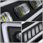 2017-2020 Ford F-150 Raptor Tri-Projector LED Fog Lights w/ Halo Ring
