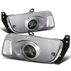 92-95 Honda Civic Fog Lights w/ Switch & H3 Bulb - Smoke