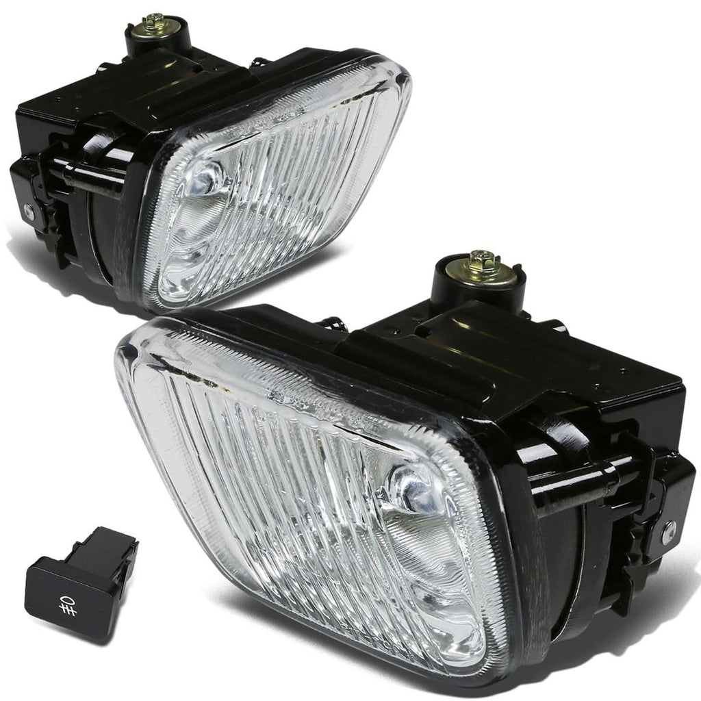 96-98 Honda Civic Fog Lights w/ Switch & H3 Bulb - Clear