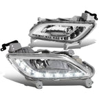 2012-2016 Hyundai Veloster LED DRL Fog Lights with Switch - Clear
