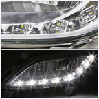 2012-2016 Hyundai Veloster LED DRL Fog Lights with Switch - Clear