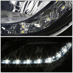 2012-2016 Hyundai Veloster LED DRL Fog Lights with Switch - Smoke