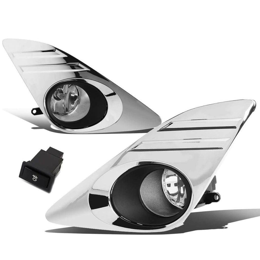 2012-2014 Toyota Camry Fog Lights w/ Switch H11 Bulb Clear