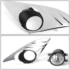 2012-2014 Toyota Camry Fog Lights w/ Switch H11 Bulb Clear
