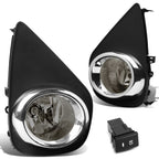 15-16 Toyota Yaris Hatchback Fog Lights w/ Switch H16 Bulb Smoke