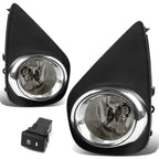 15-16 Toyota Yaris Hatchback Fog Lights w/ Switch H16 Bulb Smoke