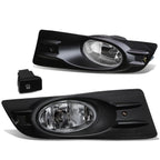 06-07 Honda Accord Coupe Fog Lights with Switch & Bezel - Chrome/Clear