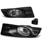 06-07 Honda Accord Coupe Fog Lights with Switch & Bezel - Chrome/Clear