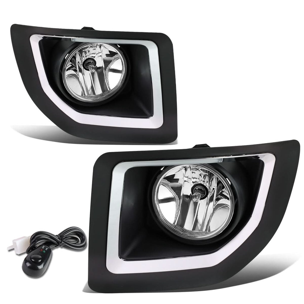 15-16 GMC Sierra 2500HD 3500HD Fog Lights with Switch & Bezel Chrome