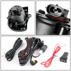2014-2016 Scion tC Fog Lights with Switch & Bezel - Chrome/Clear