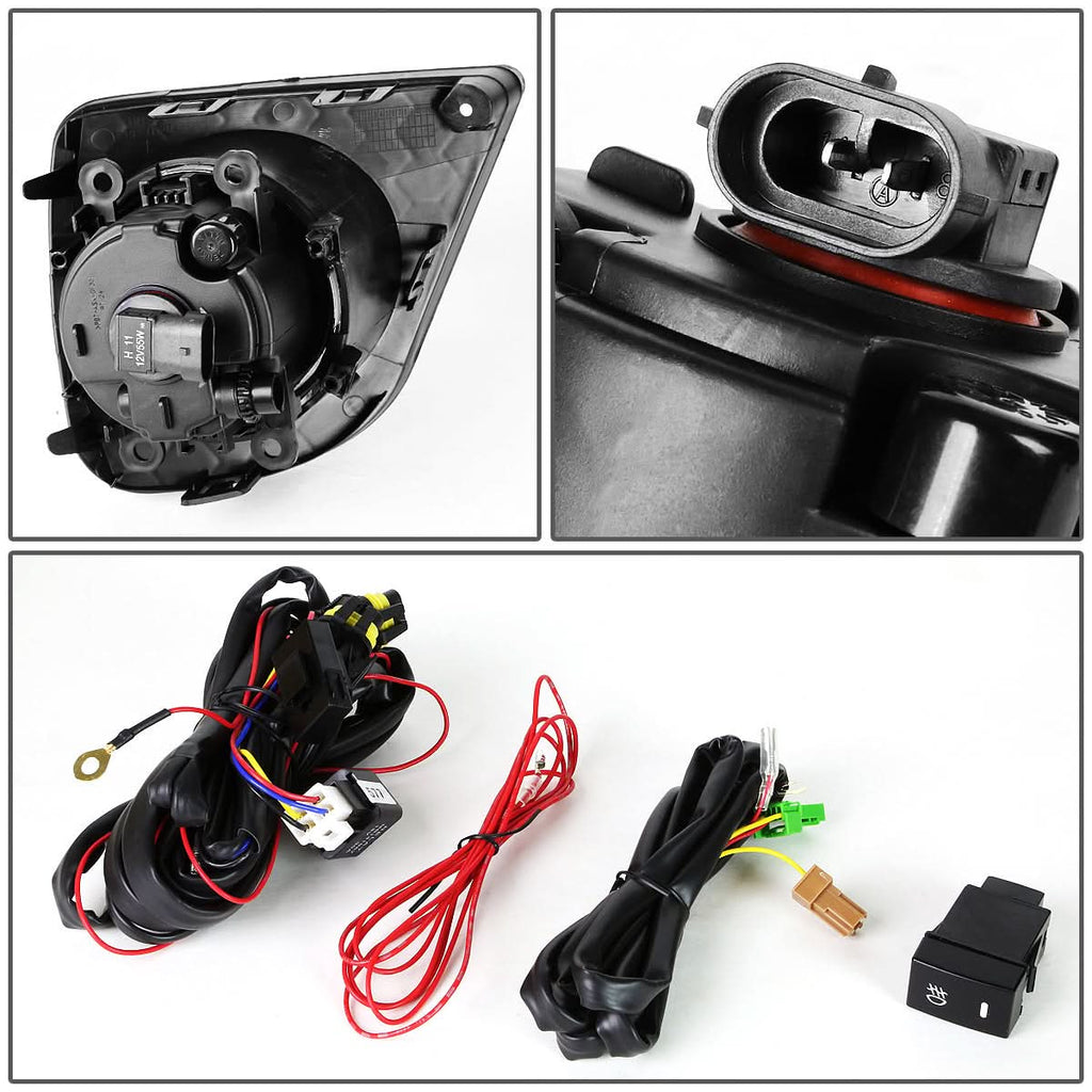 2013-2015 Honda Accord Coupe Fog Lights with Switch & Bezel - Smoke
