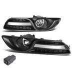 2013-2016 Nissan Sentra Fog Lights with Switch & Bezel Chrome/Clear
