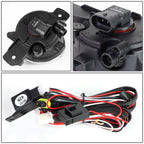 2014-2016 Nissan Rogue Fog Lights with Switch & Bezel - H11 Bulb