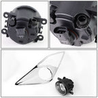 2013-2016 Scion FR-S Fog Lights with Switch & Bezel H11 Chrome Clear