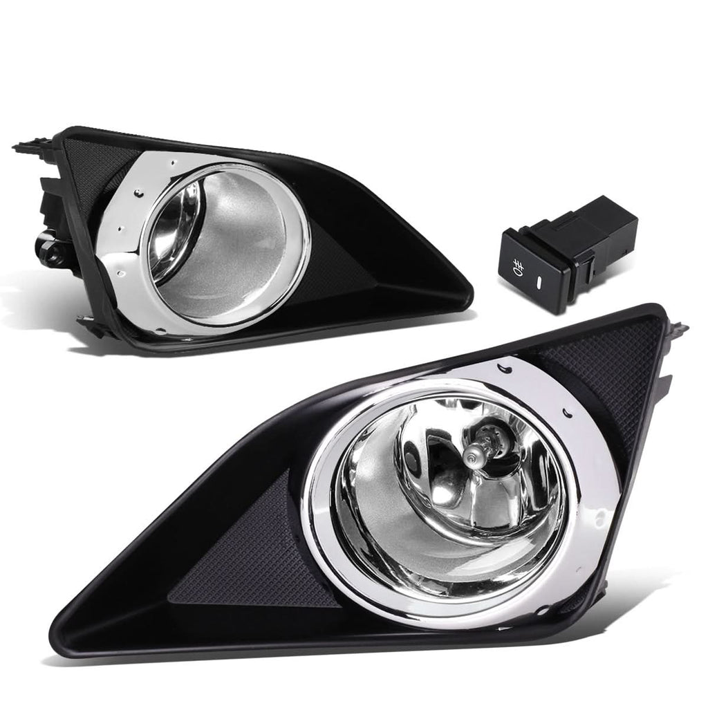 2009-2010 Toyota Corolla Fog Lights with Switch & Bezel H11 Chrome