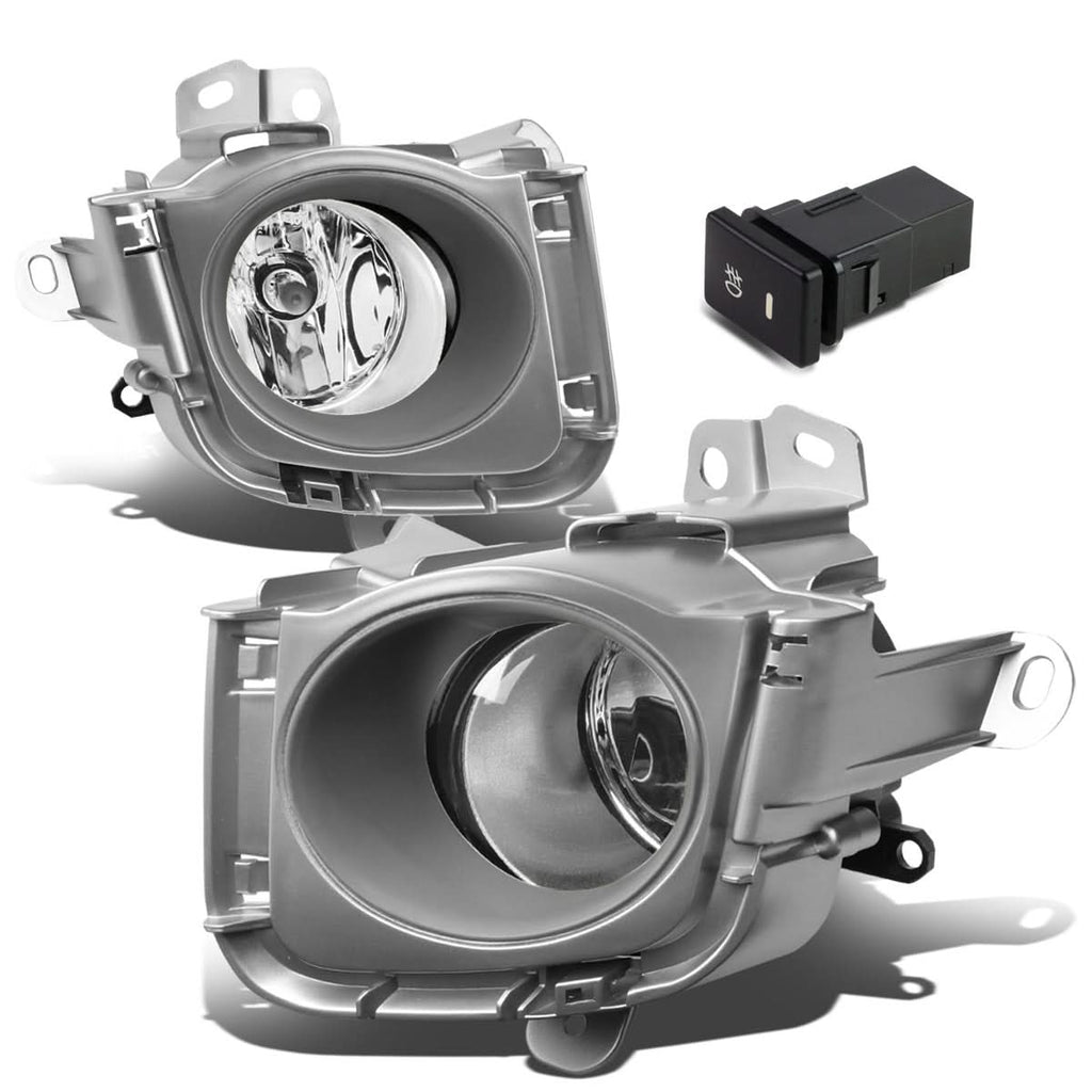 2010-2012 Toyota Prius Fog Lights with Switch & Bezel - H11 Chrome