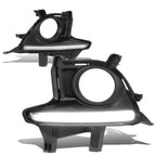2014-2016 Toyota Highlander Fog Lights with Black Bezel Clear H11