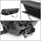 2016-2017 Honda Civic Sedan/Coupe Fog Lights with LED DRL Bezel