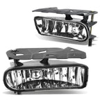 2002-2006 Cadillac Escalade Bolt-On Fog Lights Chrome Clear 899 Bulb