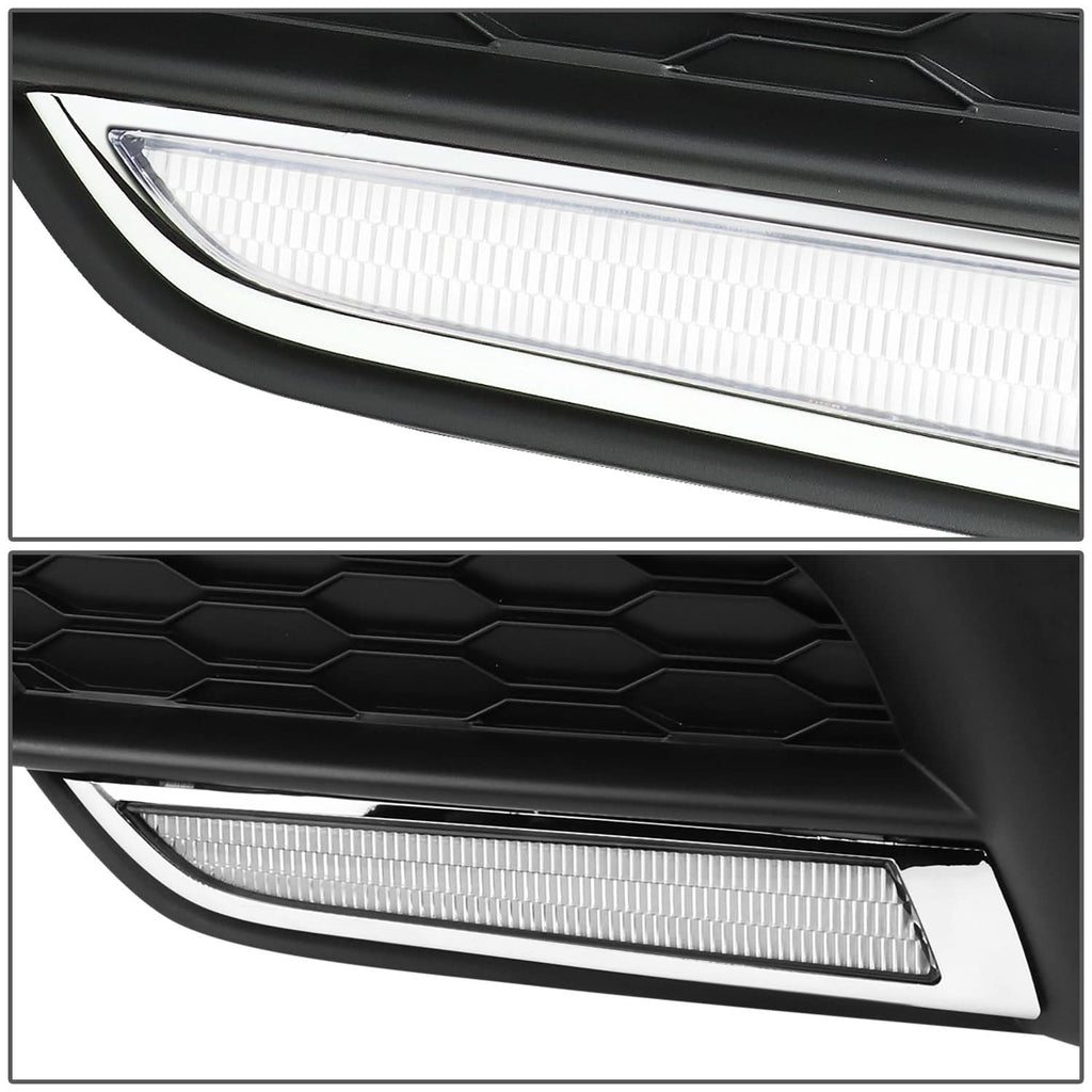 2016-2018 Honda Civic Fog Light Cover with Black Bezel
