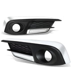 2016-2018 Honda Civic Fog Light Cover with Chrome Trim - Clear