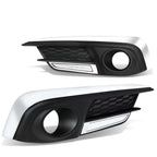 2016-2018 Honda Civic Fog Light Cover with Chrome Trim - Clear
