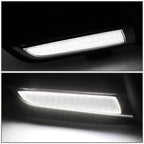 2016-2018 Honda Civic Fog Light Cover with Chrome Trim - Clear