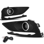 2016-2018 Chevrolet Cruze Fog Lights with Switch & Bezel Chrome/Clear