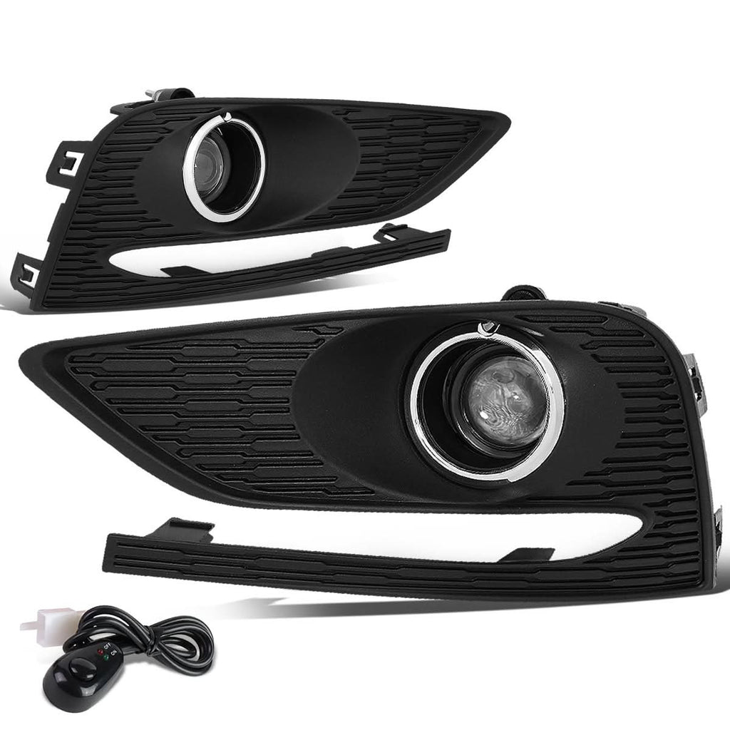2016-2018 Chevrolet Cruze Fog Lights with Switch & Bezel Chrome/Clear