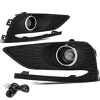 2016-2018 Chevrolet Cruze Fog Lights with Switch & Bezel Chrome/Clear