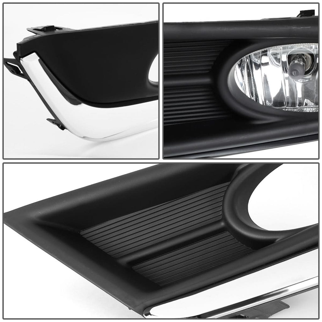 2017-2018 Honda CR-V Fog Lights with Chrome Trim Bezel