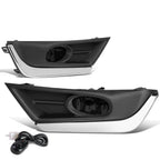 2017-2018 Honda CR-V Fog Lights with Chrome Trim Bezel - Smoke