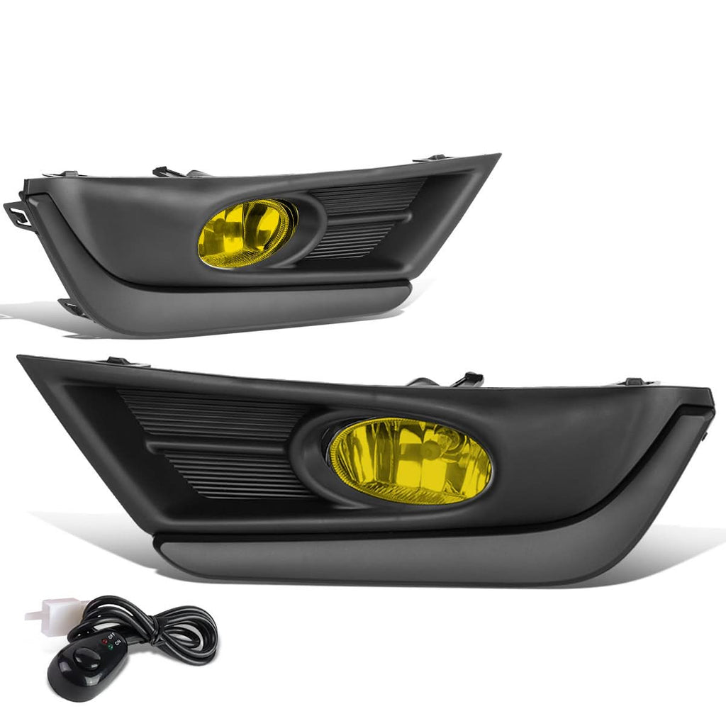 2017-2018 Honda CR-V Fog Lights with Black Trim Bezel - Amber