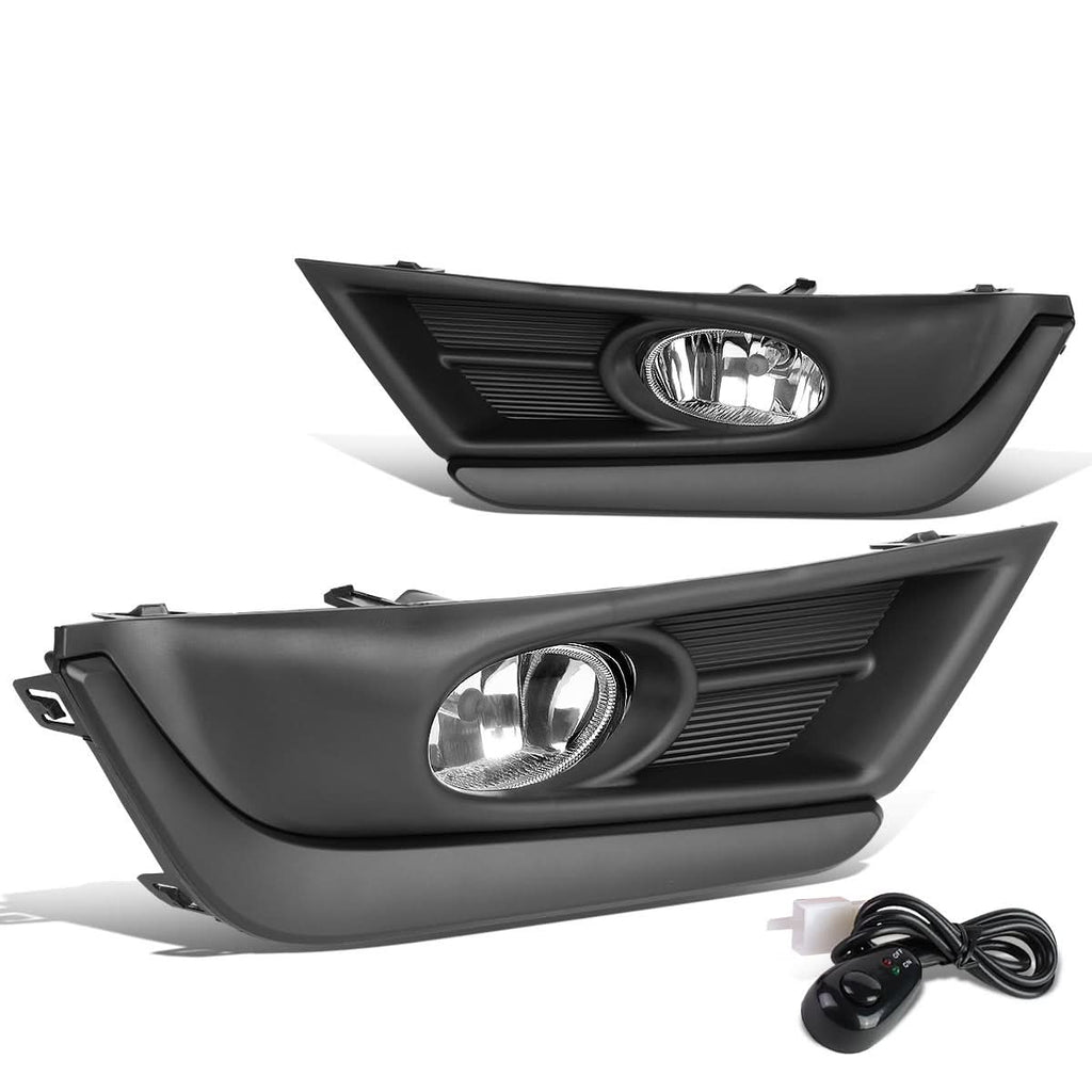 2017-2018 Honda CR-V Fog Lights w/ Black Trim Bezel Chrome Clear