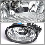 2017-2018 Honda CR-V Fog Lights w/ Black Trim Bezel Chrome Clear