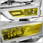 2017-2018 Nissan Rogue Fog Lights with Chrome Bezel - Amber