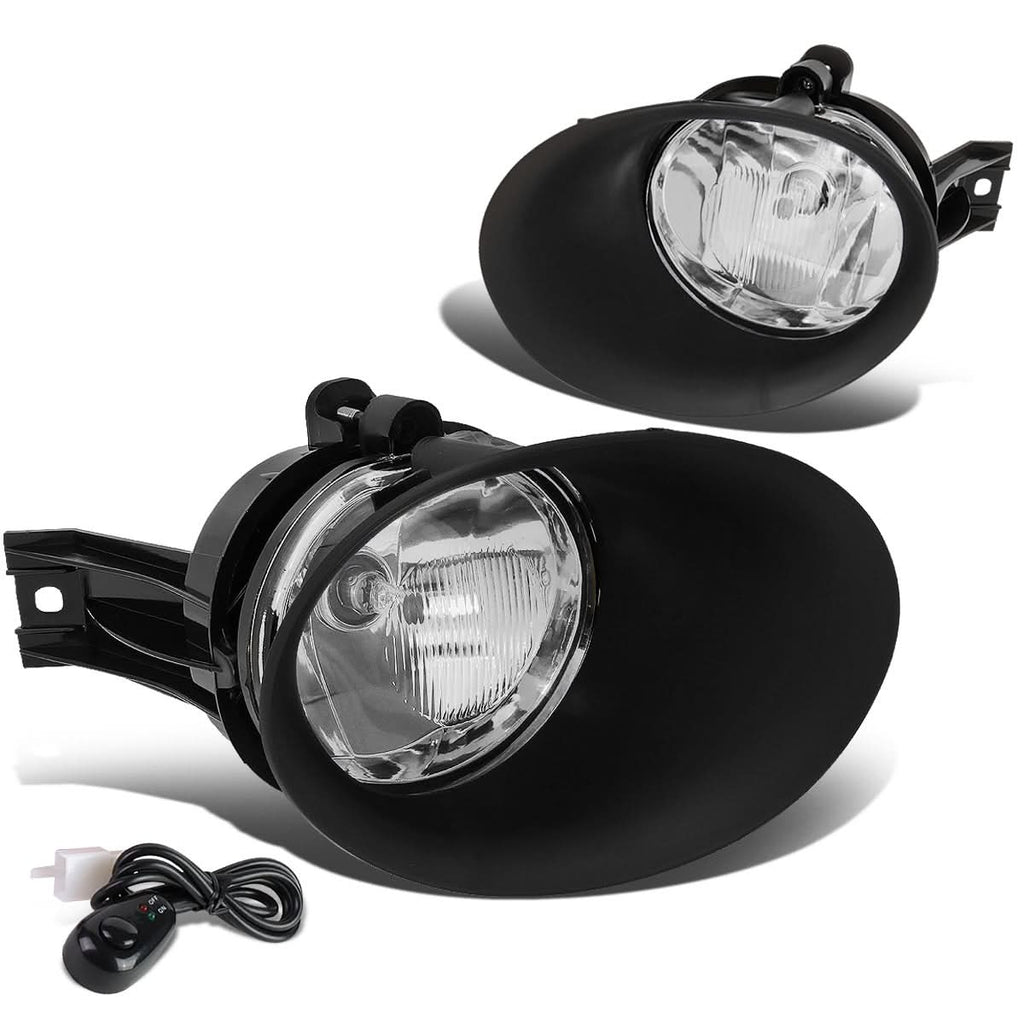 02-09 Dodge Ram Fog Lights w/ Switch & Bezel - Chrome/Clear