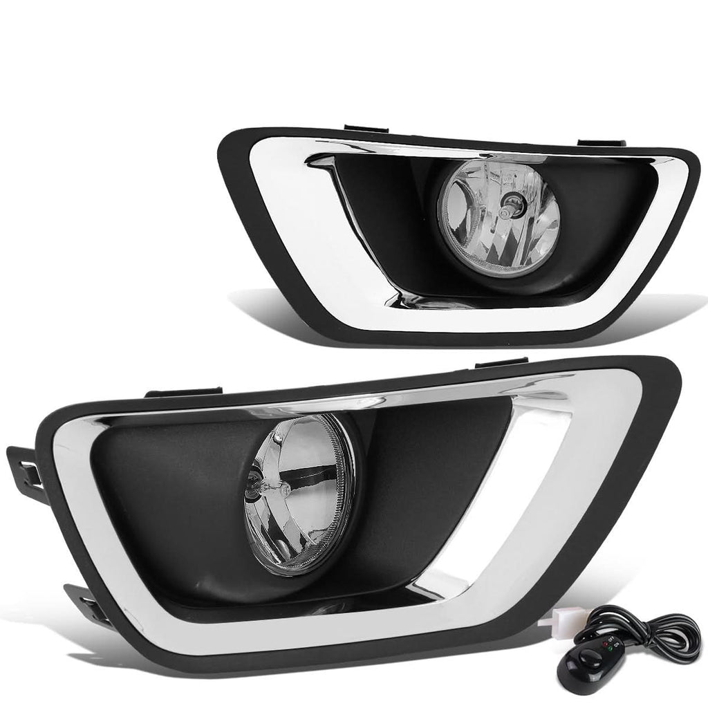 2015-2019 Chevrolet Colorado Fog Lights with Switch Chrome Bezel