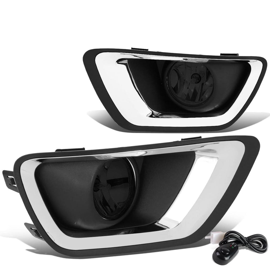 2015-2019 Chevrolet Colorado Fog Lights with Switch Chrome Bezel