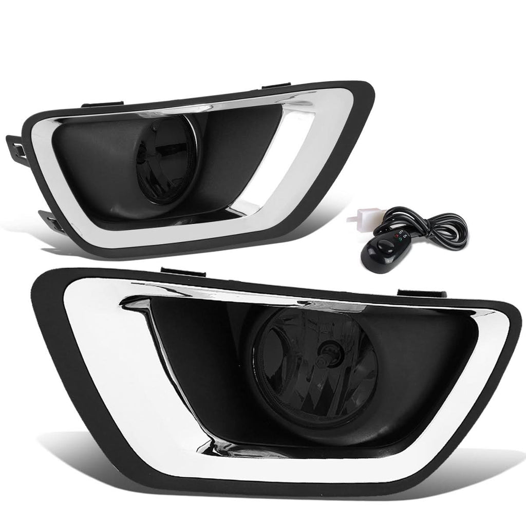2015-2019 Chevrolet Colorado Fog Lights with Switch Chrome Bezel