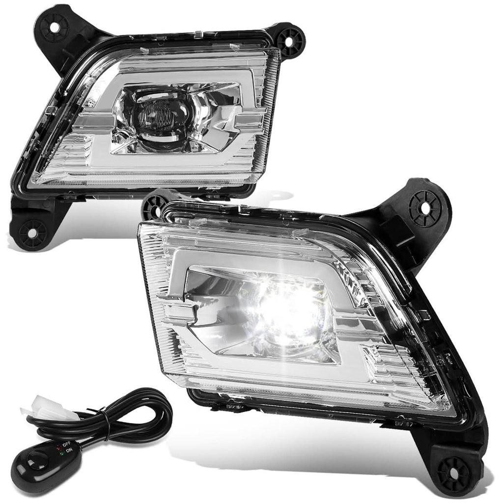 2019-2020 Chevrolet Silverado 1500 LED Fog Lights with Switch Chrome