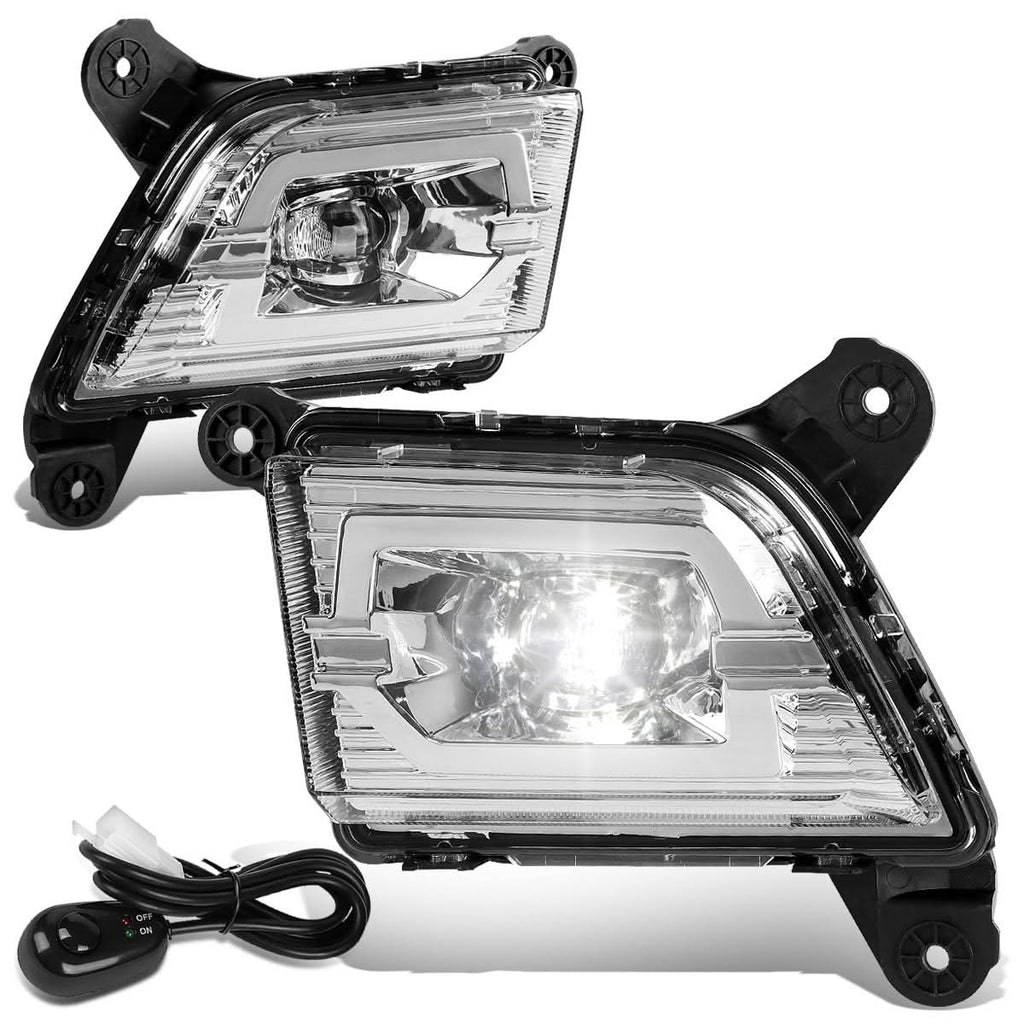 2019-2020 Chevrolet Silverado 1500 LED Fog Lights with Switch Chrome