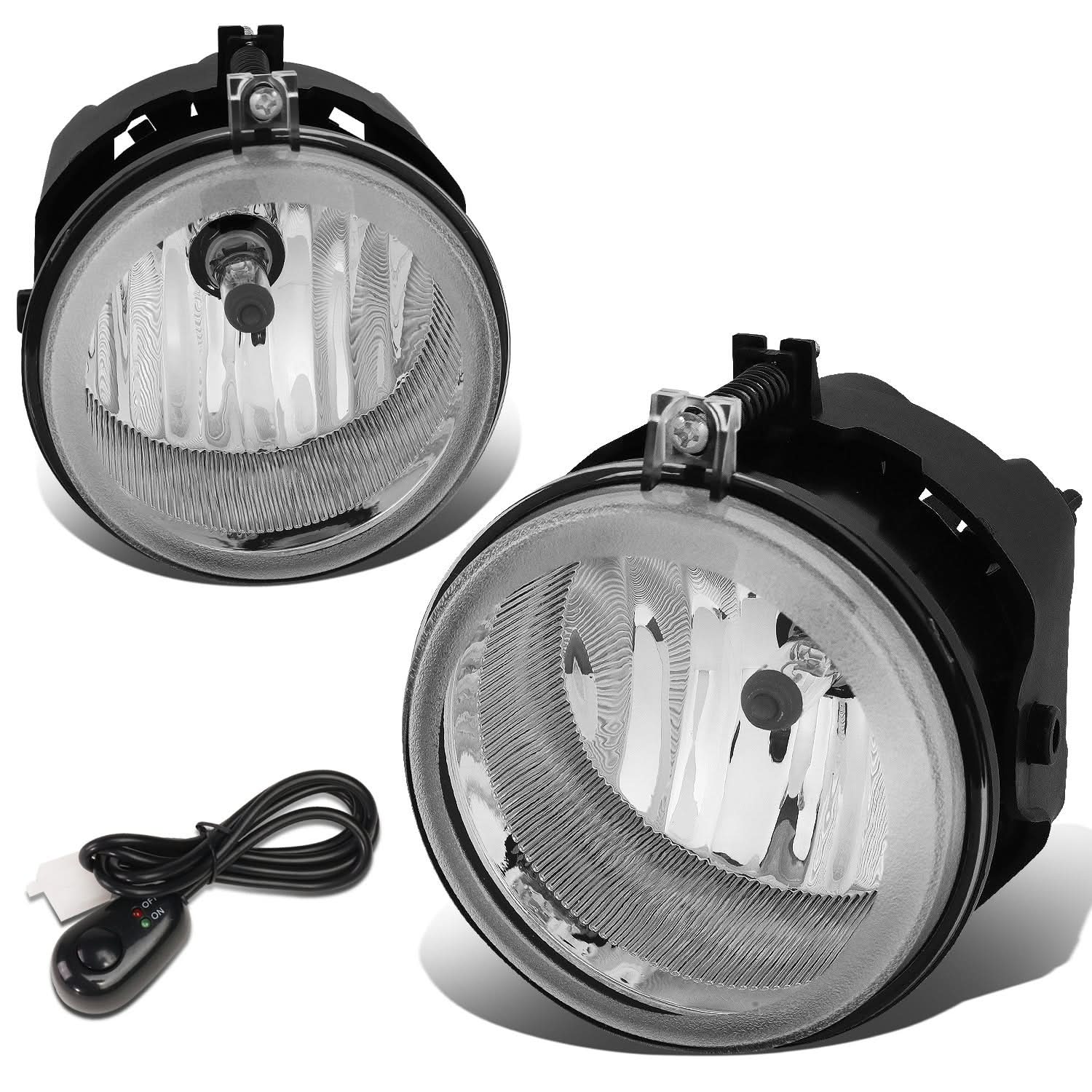 2005-2010 Dodge Multi-Model Chrome Fog Lights with Switch